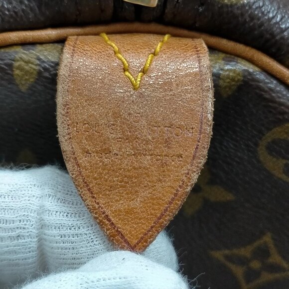 (S6) Authentic Vintage Louis Vuitton Boston Bag Keepall 50 Brown Monogram 365592 - Picture 7 of 9